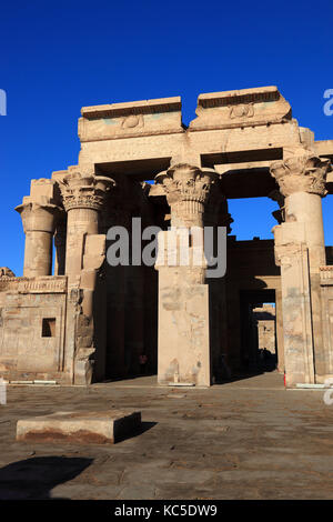 Les ruines de l'Kom Ombo temple sur le Nil, l'Egypte Banque D'Images