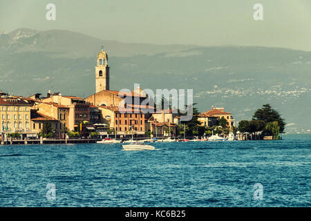 Close up sur salo ville en Italie Banque D'Images