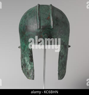 Casque en bronze de type d'Illyrian, au début du 5e siècle avant J.-C. Banque D'Images