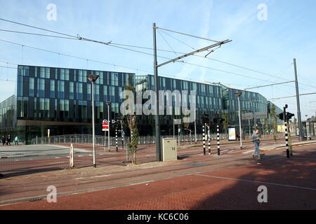 La gare ferroviaire principale de Brandnew Delft, Delft, Hollande méridionale, Pays-Bas. Banque D'Images