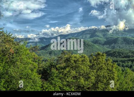 Smoky mountains de Foothills Parkway Banque D'Images