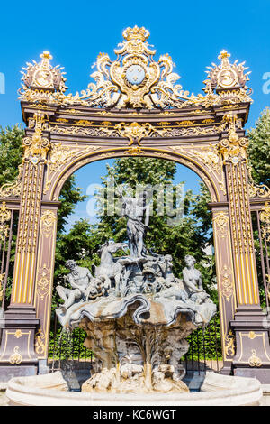 La France, grand est, Nancy, fontaine sur la place Stanislas Banque D'Images