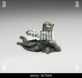 Statuette en bronze d'un satyr, fin 6ème siècle avant J.C. Banque D'Images