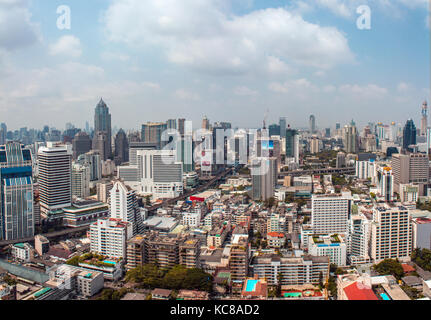 Bangkok, Thaïlande - circa 2014 : City Skyline / antenne du centre-ville de Bangkok, Thaïlande - skyscraper cityscape Banque D'Images