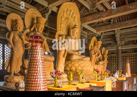 Bouddhas temple lingyan, grottes de Yungang, Shanxi, Chine Banque D'Images