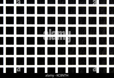 Carrés noirs et blanc texture lignes illusion optique Banque D'Images