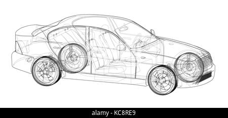 Concept car vector. Illustration de Vecteur