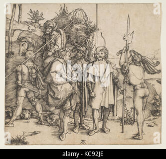 Cinq soldats et un Canada Turk, Albrecht Dürer, ca. 1495 Banque D'Images