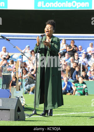 Jeu pour Grenfell, à loftus road stadium, des célébrités, des membres de la famille de Grenfell et les membres des services d'urgence ont pris part tin le match, avec un rendement à mi-temps par Rita ora comprend : emeli sande où : London, Royaume-Uni Quand : 02 septembre 2017 source : wenn.com Banque D'Images