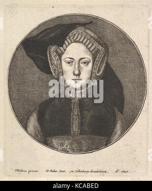 Femme inconnue, après Hans Holbein le Jeune, 1647 Banque D'Images