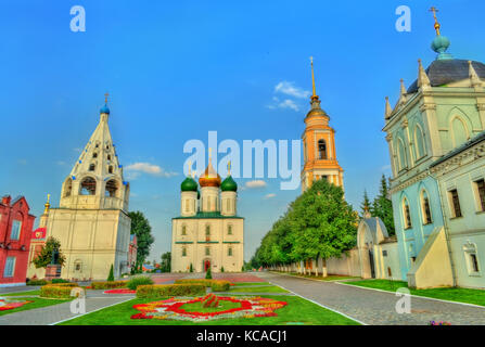 L'ensemble de la place de la cathédrale à kolomna kremlin, Russie Banque D'Images
