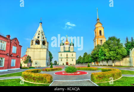 L'ensemble de la place de la cathédrale à kolomna kremlin, Russie Banque D'Images