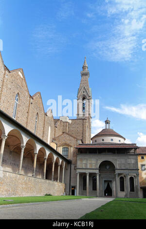 Couvent de Santa Croce et chapelle de Pazzi Banque D'Images