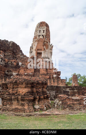 Le complexe du temple en ruine ce que maha qu'à Ayutthaya Banque D'Images