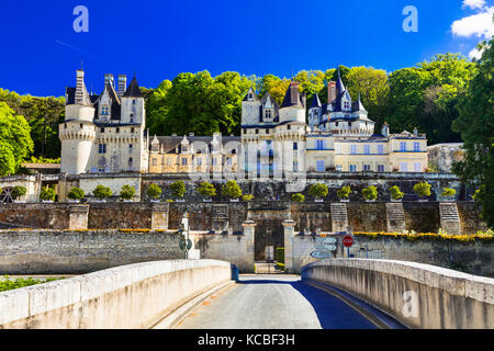 Magnifique château d'Usse'',Val de Loire,France. Banque D'Images