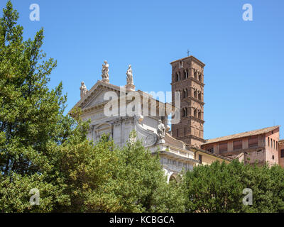 L'église Santa Maria Nova, Forum Romain, Rome, Italie Banque D'Images