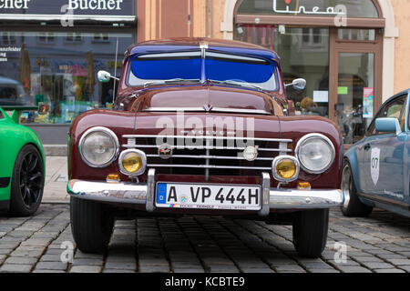 Augsbourg, Allemagne - 1er octobre 2017 : Volvo 444 oldtimer au Fuggerstadt Classic 2017 Oldtimer Rallye le 1er octobre 2017 à Augsbourg, Allemagne. Banque D'Images