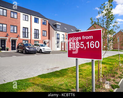 Les nouvelles constructions dans une propriété résidentielle en Angleterre. Banque D'Images