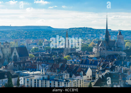 Une vue aérienne du centre historique de la ville, à Dijon, bourgogne, france Banque D'Images