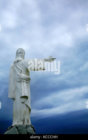 Statue de Jésus Christ dans Ilhéus, Bahia, Brésil, Amérique du Sud Banque D'Images
