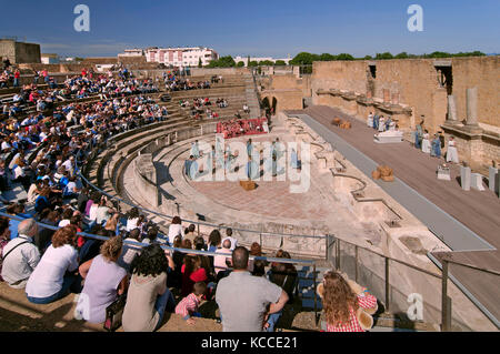 Ruines Romaines d'italica -Theatre et spectacle, santiponce, province de Séville, Andalousie, Espagne, Europe Banque D'Images