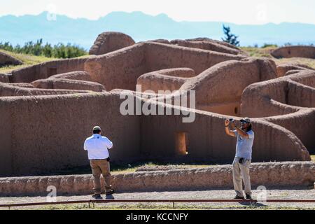 Site archéologique de Paquimé Casas grandes à Chihuahua. Paquimé est une zone archéologique de Paquimé Culture. Site du patrimoine mondial de l'UNESCO Banque D'Images