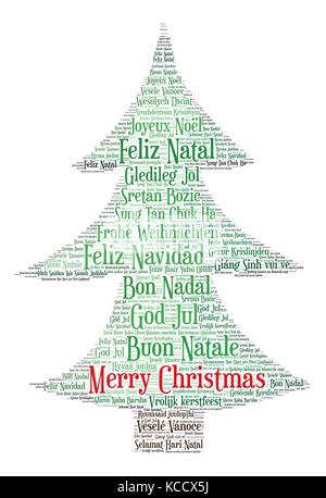 Nuage De Mots Joyeux Noel Dans Toutes Les Langues Du Monde Rendu A La Terre La Forme Et Les s Image Vectorielle Stock Alamy