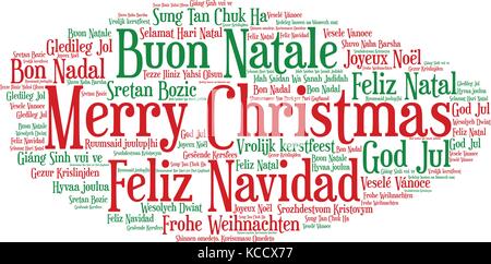 Nuage De Mots Joyeux Noel Dans Toutes Les Langues Du Monde Rendu A La Terre La Forme Et Les s Image Vectorielle Stock Alamy