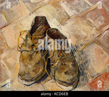 Chaussures, 1888, huile sur toile, 18 x 21 3/4 in. (45,7 x 55,2 cm), peintures, Vincent van Gogh (Néerlandais, Zundert 1853-1890 Banque D'Images