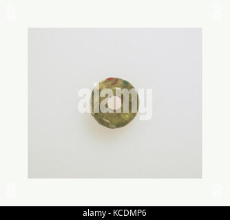 Bead, Roman, verre, Diam. : 7/8 x 9/16 in. (2,3 x 1,4 cm), verre Banque D'Images