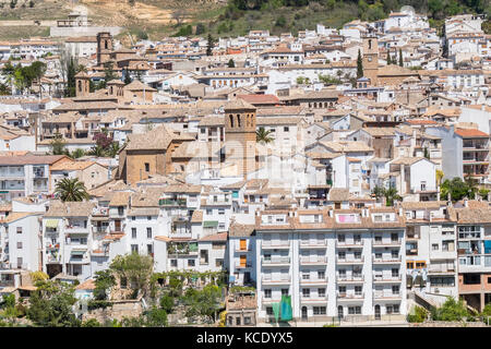 Vue sur le village de Cazorla, dans la Sierra de Cazorla, Segura et les villas (réserve de biosphère), Jaen, Espagne Banque D'Images