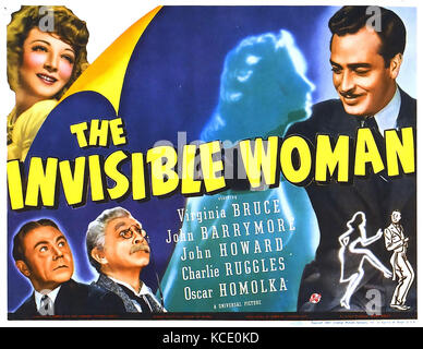 La FEMME INVISIBLE 1940 Universal Pictures sci-fi film basé sur le roman de 1897 de H. G. Wells Banque D'Images