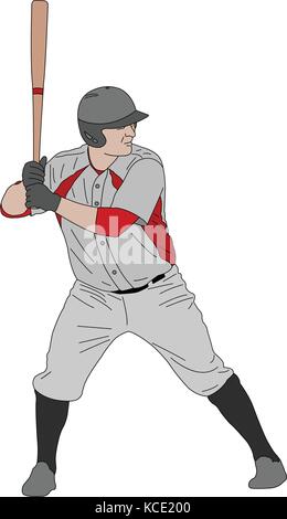 Baseball - vector illustration détaillée Illustration de Vecteur