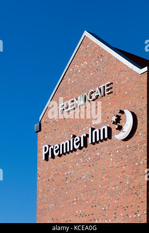 Premier Inn , lazaat hotel, un centre commercial et de loisirs à Beverley, East Yorkshire, Banque D'Images