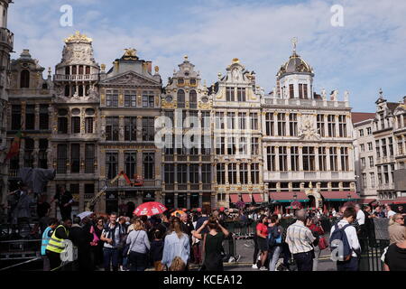 Grand Place - Bruxelles, Belgique - Automne 2017 Banque D'Images