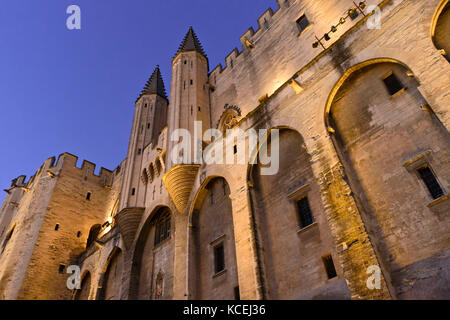 Palais des Papes, Avignon, Provence, France Banque D'Images