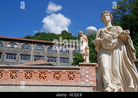 LANCEY, FRANCE, 10 août 2016 : Musée de l'hydroélectricité. Avec son usine de Lancey, Berges tire en 1869 un revoluti industriel et économique Banque D'Images