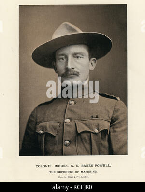 Lieutenant général Robert Stephenson Smyth Baden-Powell. Un officier de l'armée britannique, un écrivain, un auteur du Scoutisme pour les garçons qui a inspiré le mouvement scout Banque D'Images