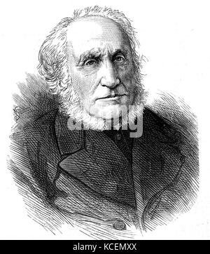 Le général Sir Edward Sabine (1788 - 1883) était un astronome irlandais, géophysicien, ornithologue, explorateur, soldat et le 30e Président de la Société royale Banque D'Images