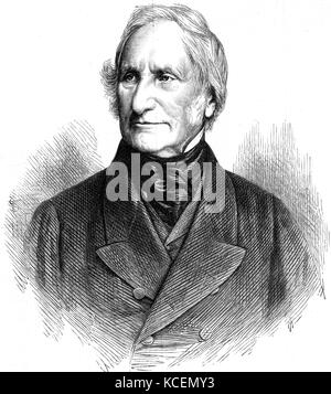 Le général Sir Edward Sabine (1788 - 1883) était un astronome irlandais, géophysicien, ornithologue, explorateur, soldat et le 30e Président de la Société royale Banque D'Images