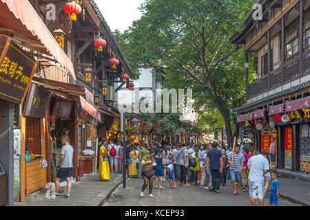 Rue de ciqikou ancient town, Chongqing, Chine Banque D'Images