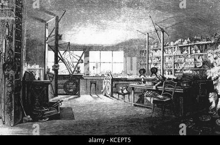 Accueil de James Watt (1736-1819), un inventeur écossais, ingénieur mécanicien, et chimiste. En date du 19e siècle Banque D'Images