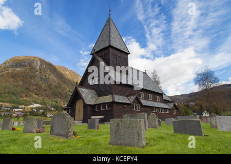 Roldal église, hordaland, Norvège. Banque D'Images