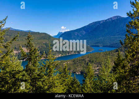 Des paysages de montagne en Amérique du cascases parc national dans le nord de l'état de Washington aux États-Unis Banque D'Images