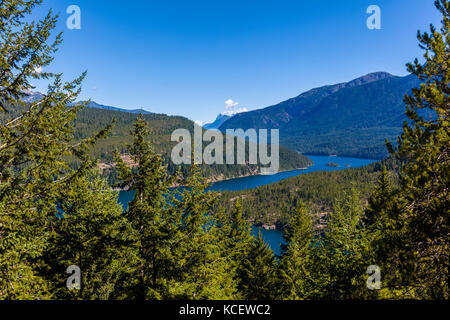 Des paysages de montagne en Amérique du cascases parc national dans le nord de l'état de Washington aux États-Unis Banque D'Images