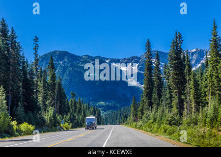 North Cascades Highway 20 dans le parc national North Cascases dans le nord de l'État de Washington aux États-Unis Banque D'Images