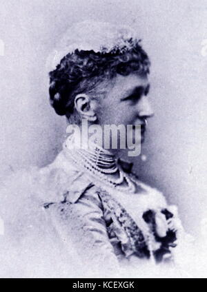 Photographie de la reine Louise de Prusse (1817 - 1898) Reine de Danemark, de 1872, comme l'épouse du roi Christian IX de Danemark. En date du 19e siècle Banque D'Images