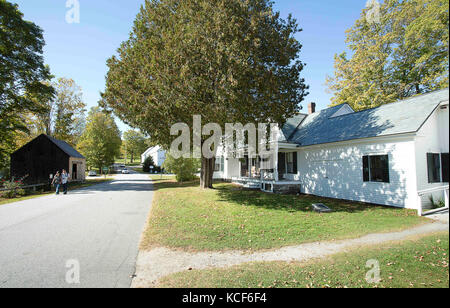 Woodstock, Vermont, USA. 4ème Oct 2017. Le 3 octobre 2017. Woodstock, Vermont. Calvin Coolidge la naissance fait partie de la Calvin Coolidge Historic Site National dans la ville de Plymouth, Massachusetts. Credit : Ralph Lauer/ZUMA/Alamy Fil Live News Banque D'Images