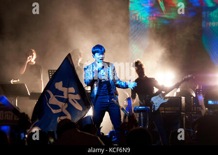 London, UK, 4 octobre 2017. zhang jie concert à l'O2 dans le cadre d'indigo le son de mon cœur world tour. Crédit : Calvin tan/Alamy live news Banque D'Images