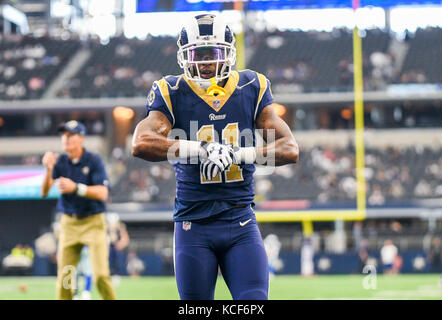 01 octobre, 2017 : Los Angeles Rams wide receiver Tavon Austin # 11 avant un match de football entre les NFL Los Angeles Rams et les Dallas Cowboys à AT&T Stadium à Arlington, TX Los Angeles a battu Dallas 35-30 Albert Pena/CSM Banque D'Images